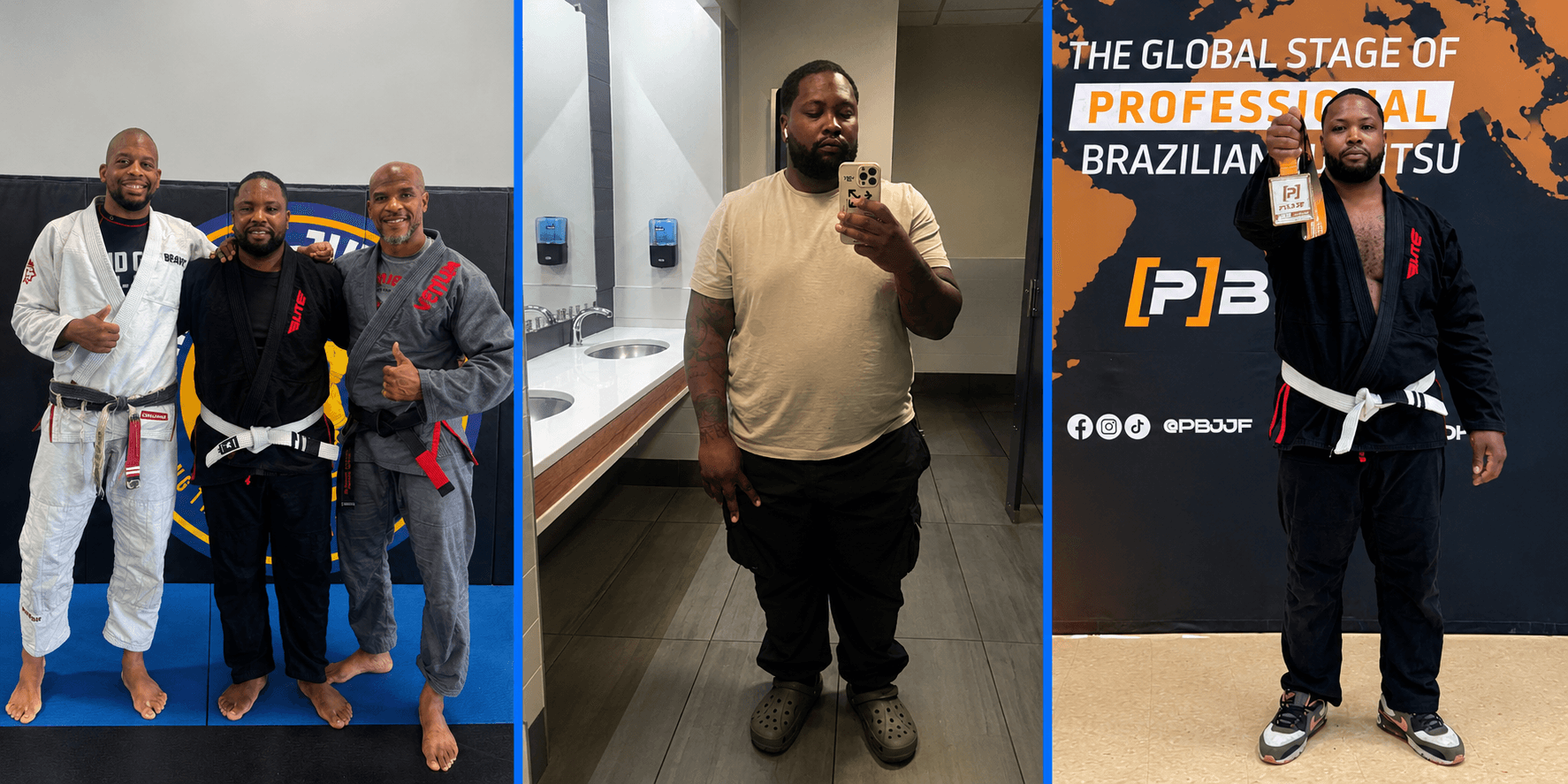 Do peso ao propósito: Lester Marbury Jr perde mais de 50 libras e transforma o Jiu-Jitsu em combustível para novos desafio